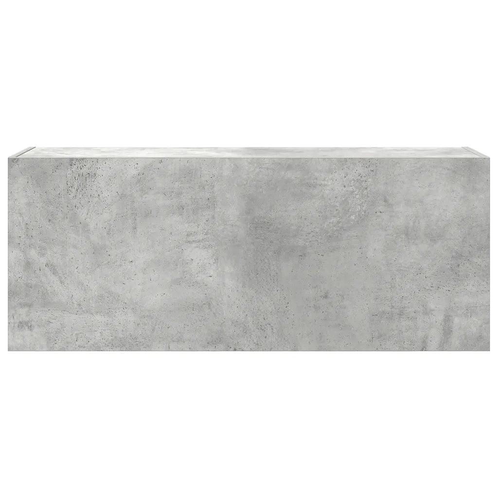 Mobiletto da bagno ergonomico a parete dal design pulito 100 x 25 x 40 cm realizzato in legno composito grigio cemento 02_0051296
