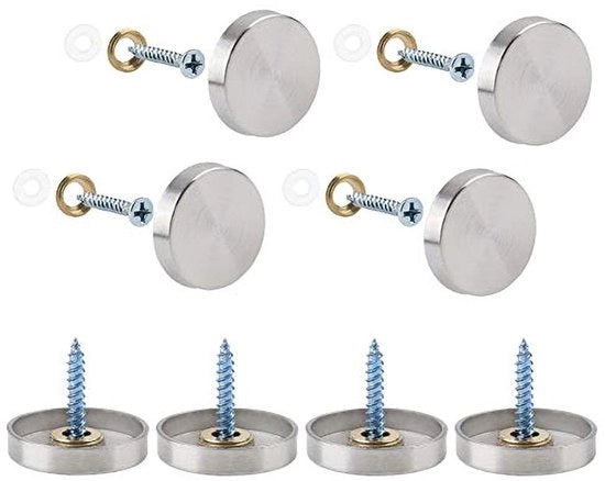 Set di Viti Decorative 20 pezzi - Bocchette in Acciaio Inossidabile - Duraturo - Facili da Montare - Stile Elegante - Viti Decorative