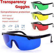 Goggles per protezione laser a copertura totale per lunghezza d'onda 190nm-540nm, Occhiali di sicurezza OD+5 - Rosso, Protezione per la vista durante il lavoro