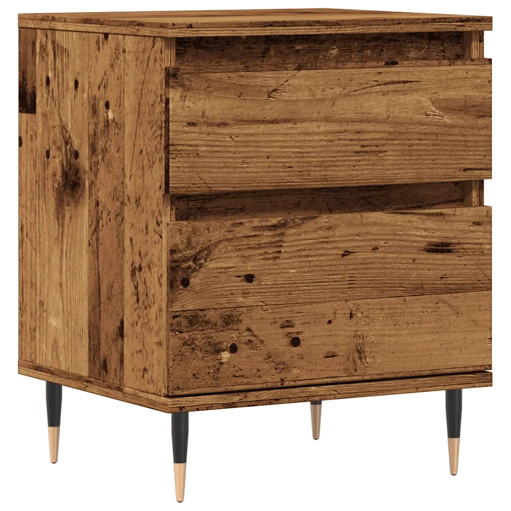Comodino-Tavolino da notte Legno Antico 40x35x50 cm in Legno Multistrato 785893