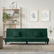 Divano letto-Sofa Letto-Daybed Verde Scuro in Velluto