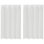 Tende in Voile con Occhielli 2 pz Bianco