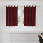 Tende Oscuranti  con Occhielli 2 pezzi Rosso Vino Velluto