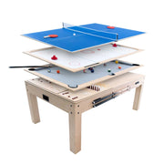 Tavolo Multigioco 7-in-1 213 cm (7ft) Beige Biliardo Tennis Hockey