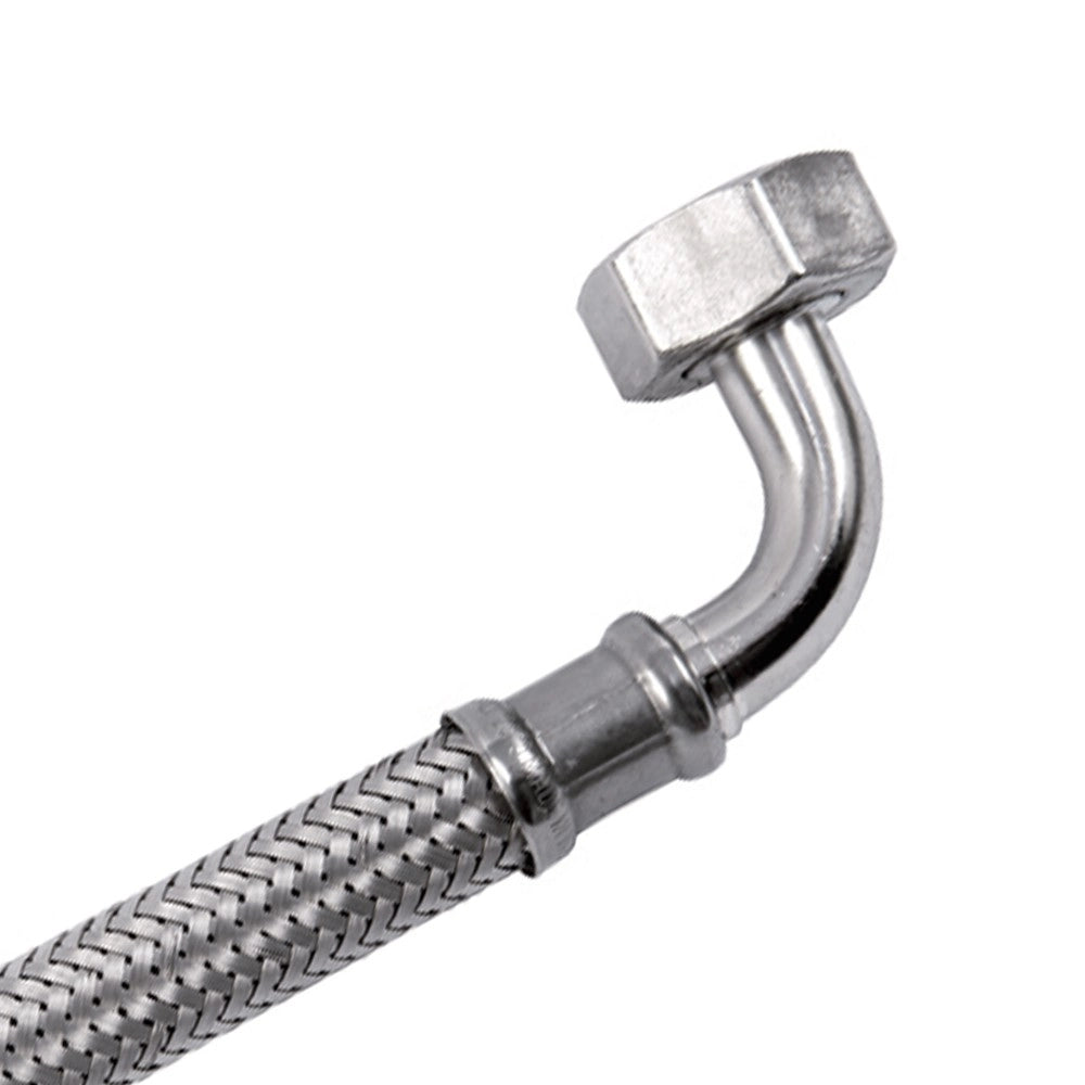 Flessibile in acciaio inox 3/4â€ m - f con curva