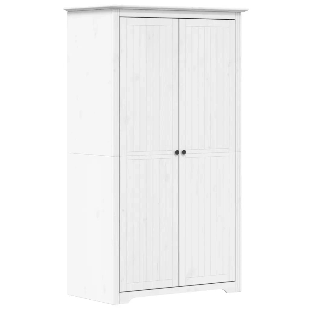 Armadio BODO 99x53,5x173 cm in Legno Massello di Pino Bianco 355059