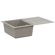 Lavello Grigio 780 x 500 mm 80% Quarzo e 20% Resina