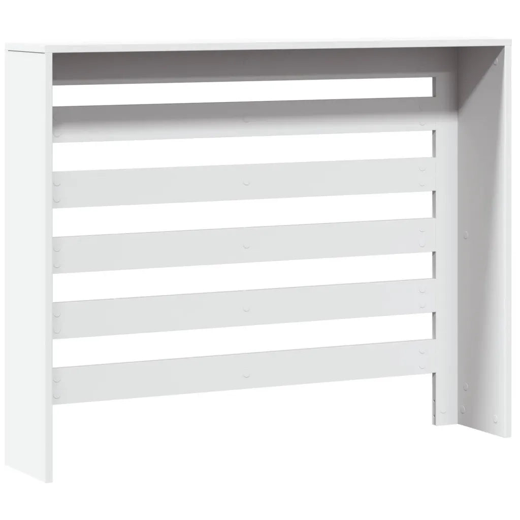 vidaXL Copertura Termosifone Bianca 104x20x82 cm in Legno Multistrato