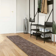 Runner Tappeto MARSA Grigio 50 x 300 cm Poliestere e PVC