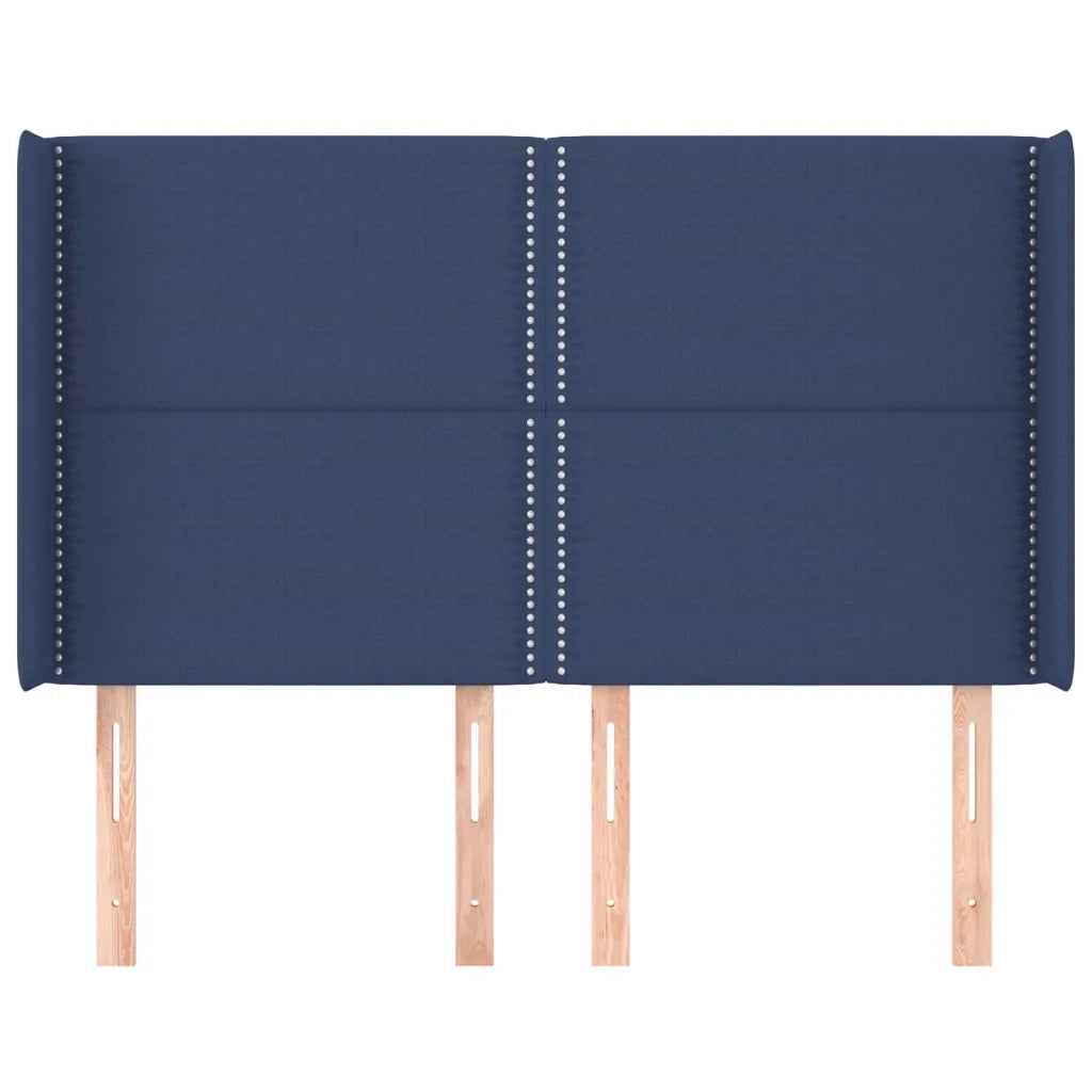 Testiera ad Orecchio Blu 147x16x118/128 cm in Tessuto 3119444