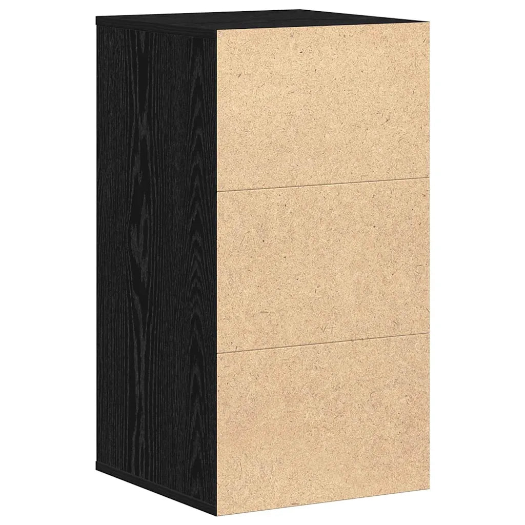 Mobile con Cassetti Nero 40 x 41 x 76 cm Legno multistrato CFW7167613
