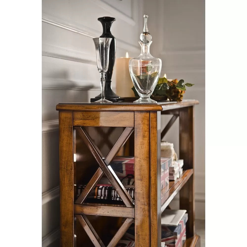 Retrodivano libreria classico in legno bassano 100x38x81 - Mobili 2G