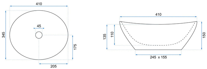 Lavabo Da Appoggio Rea Sofia Stone