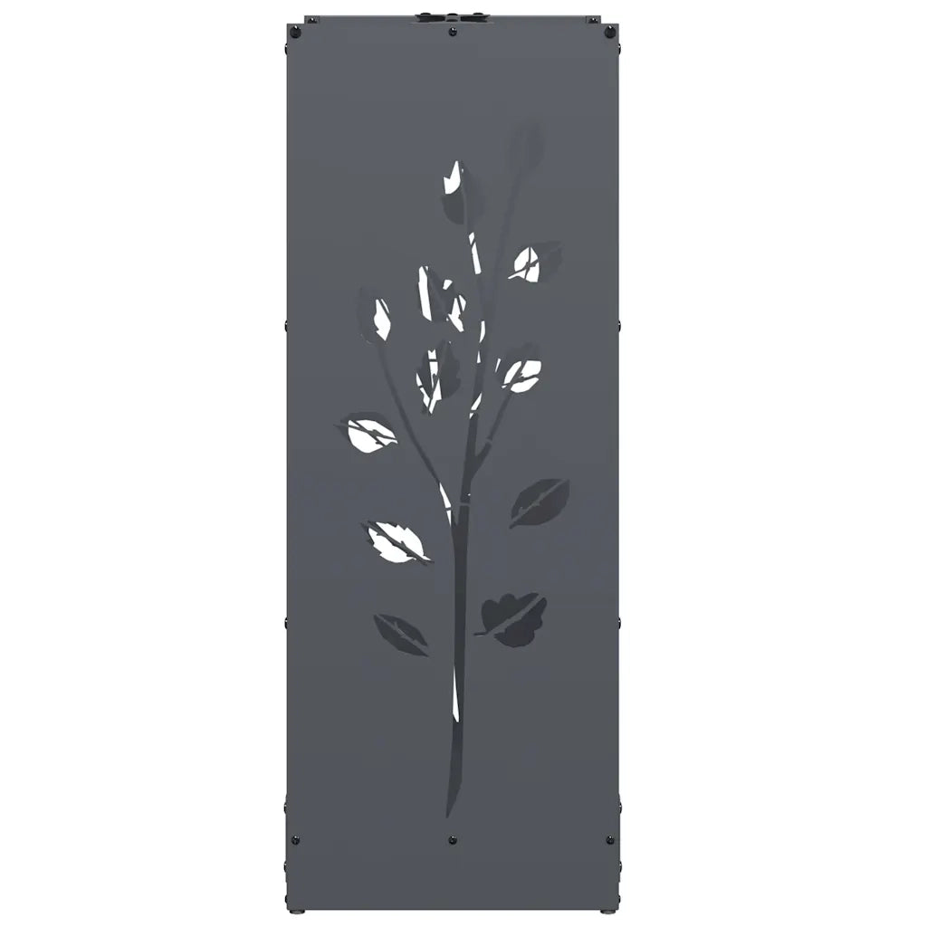 Rastrelliera per Legna da Ardere Antracite 40x30x80 cm CFW7055196