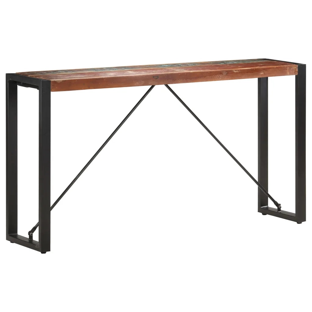 Tavolo Consolle 150x35x76 cm in Legno Massello di Recupero 285949