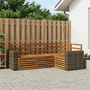 Set divani 4 pcs Legno di Acacia Massello 3384305