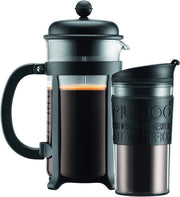 Set per caffè in pressione + contenitore per caffè in plastica con tazza per caffè - macchina per caffè portatile per adattamento