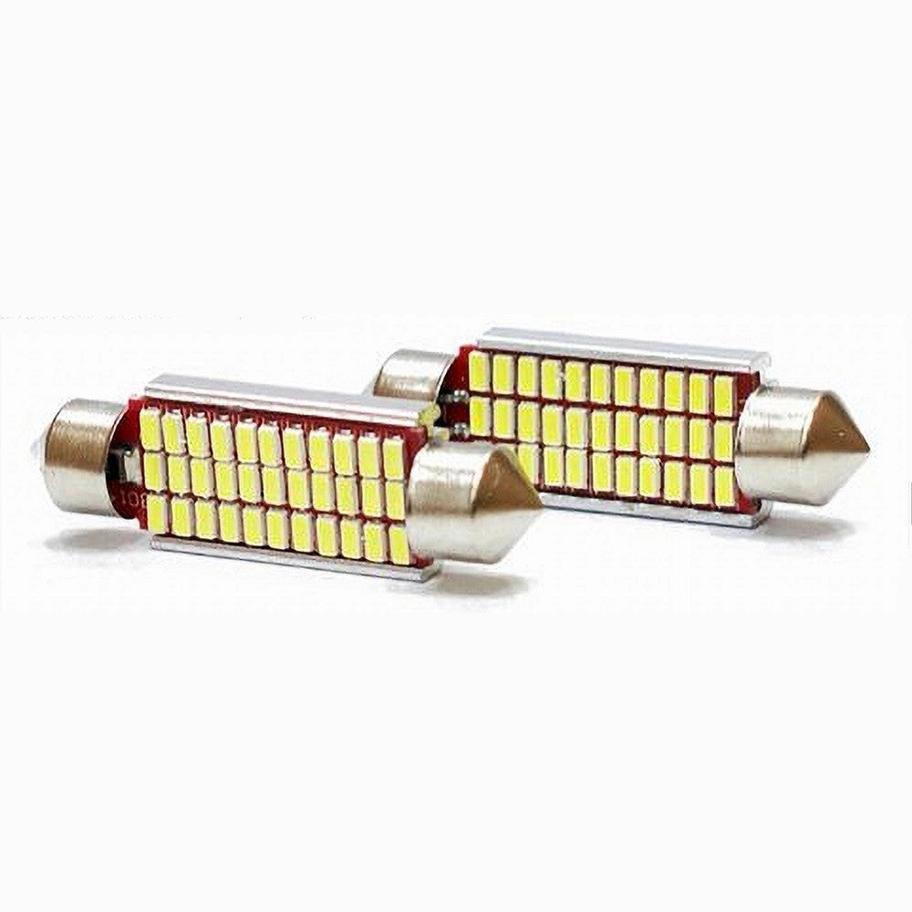 Trade Shop - 2 Coppie Lampadine Posizione Sv8.5 Canbus Maxtech L-p053 12v 42mm 33led 10w 6000k -