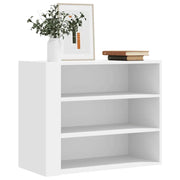 Armadietto a Muro Bianco 75x35x60 cm in Truciolato 848416