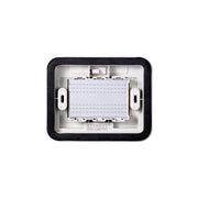 Placca con Coperchio Supporto Stango Idrobox IP55 Compatibile Con Bticino Living Light 3P Grigio