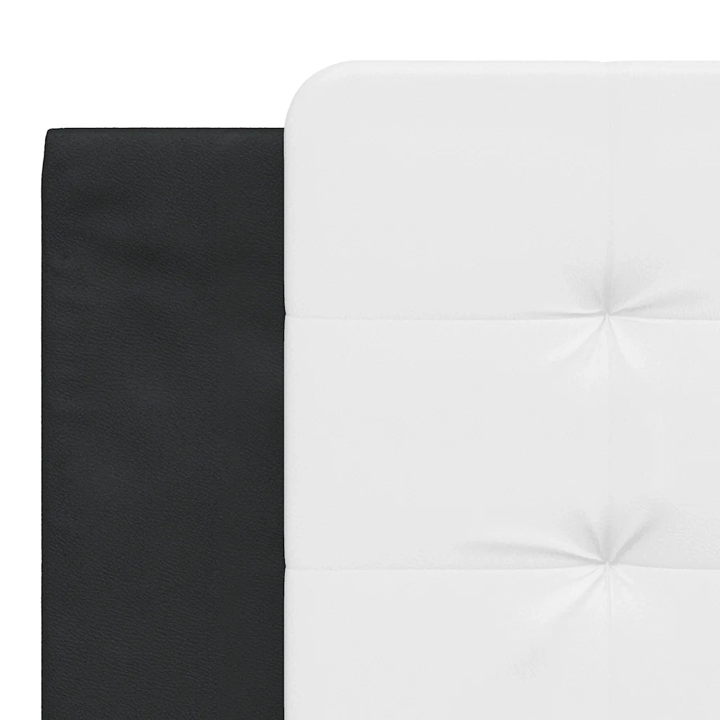 Giroletto senza Materasso Zadar Nero e Bianco 180x200 cm in Similpelle 3208203