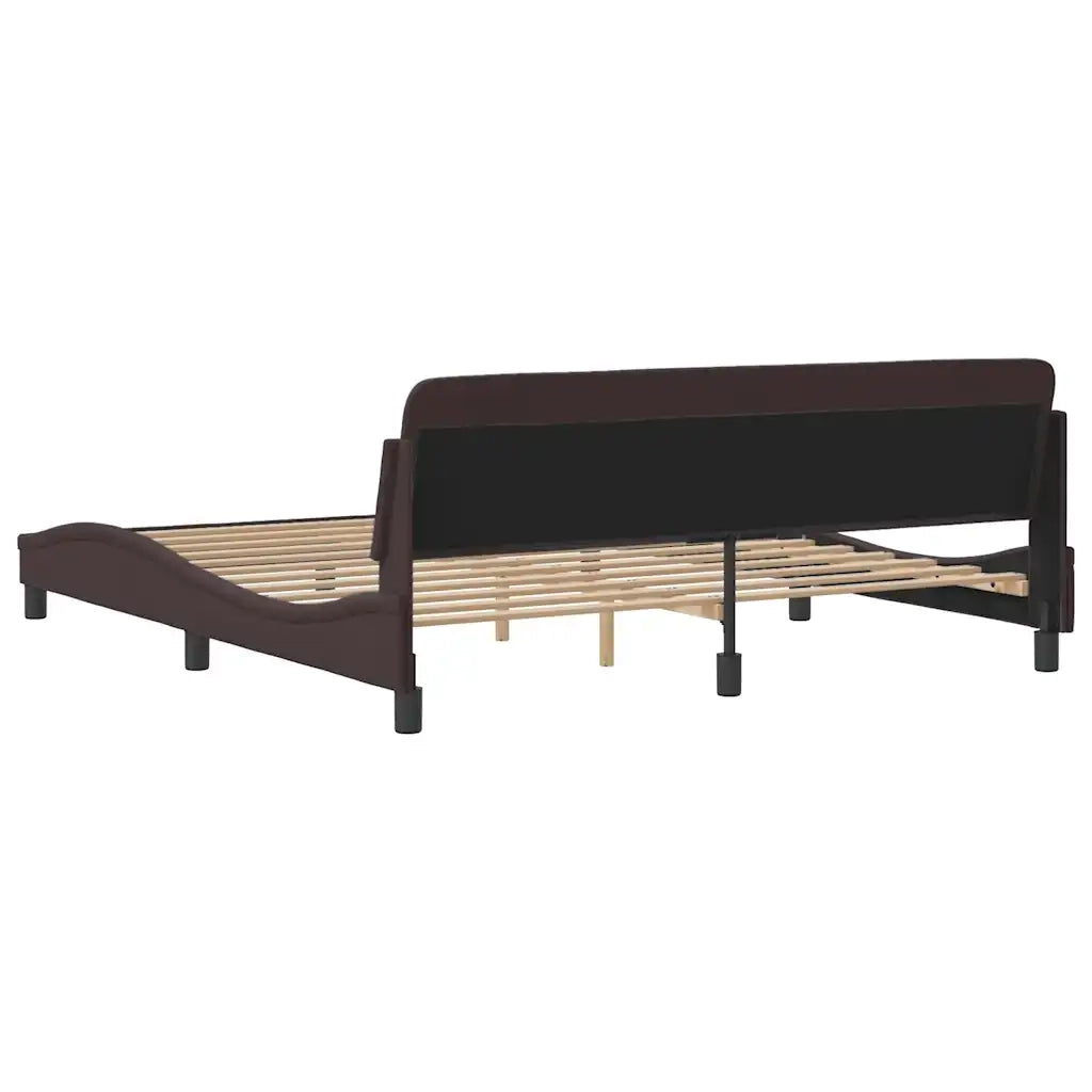 Giroletto Dover Marrone Scuro 180x200 cm Tessuto 373228
