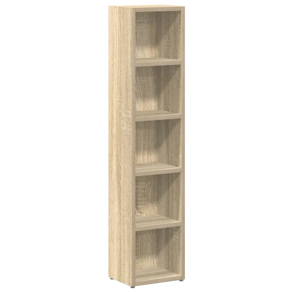 Mobili Porta CD 2pz Rovere Sonoma 21x16x93,5 Legno Multistrato 802699