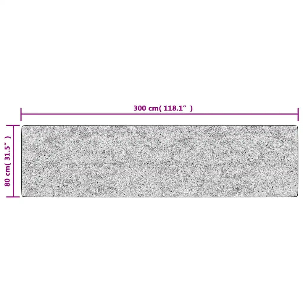 Tappeto Lavabile 80x300 cm Nero e Oro 337929