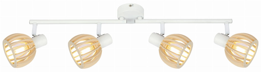Plafoniera Candellux Atarri 94-68101 bianco, 4xE14