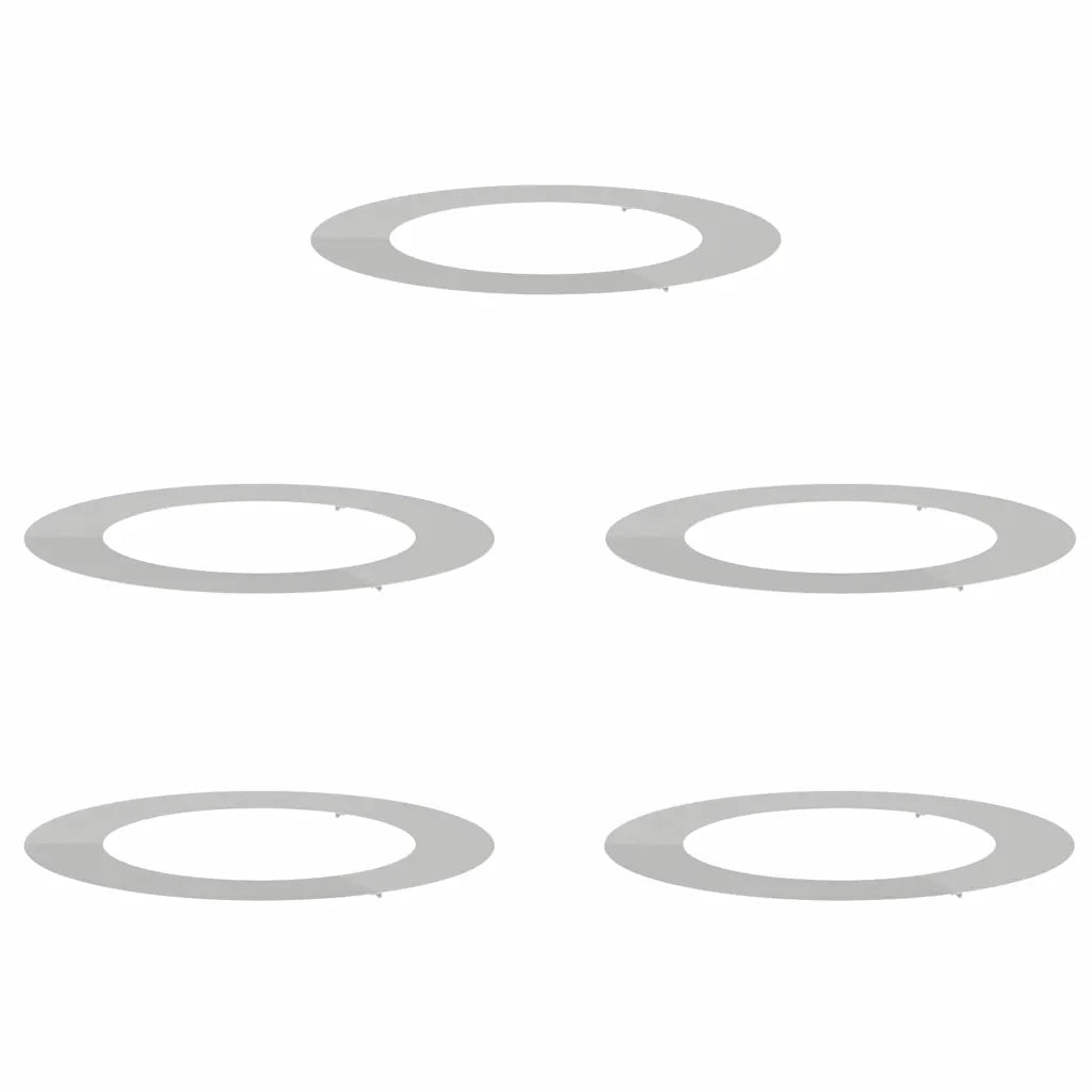 adatto per Anelli d'Albero Piatto 5 pz Argento Ø60/90 cm 873715