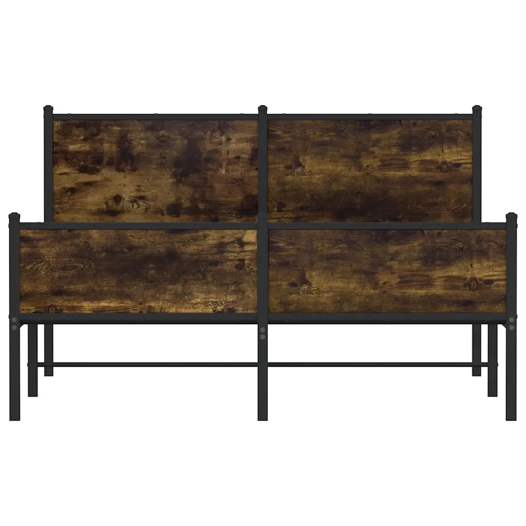 Giroletto senza Materaso in Metallo Rovere Fumo 137x190 cm 4007849