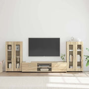 Set mobile TV con porta FLORIN Rovere Sonoma Legno multistrato