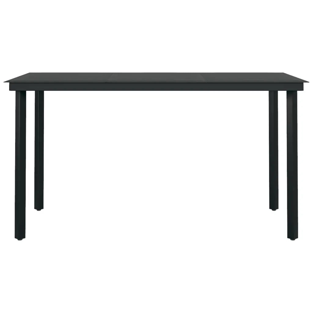 Set da Pranzo da Giardino 5 pz Nero 3099615