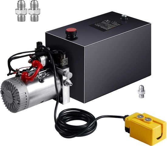 Pompa Idraulica, 3,75 galloni, Unita a Doppia Azione, 0,91 Gpm, 220 Bar max, Pressione, Dc 12 V Pompa Idraulica per Autolivelli e Kipwagen