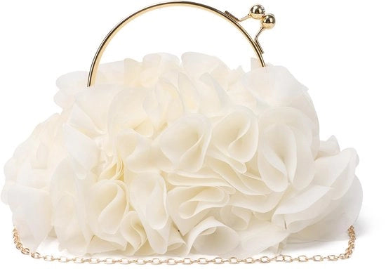 Borsa a Mano con Disegno di Fiori per Donna Borsa da Sposa Borsa da Festa Borsa da Gala
