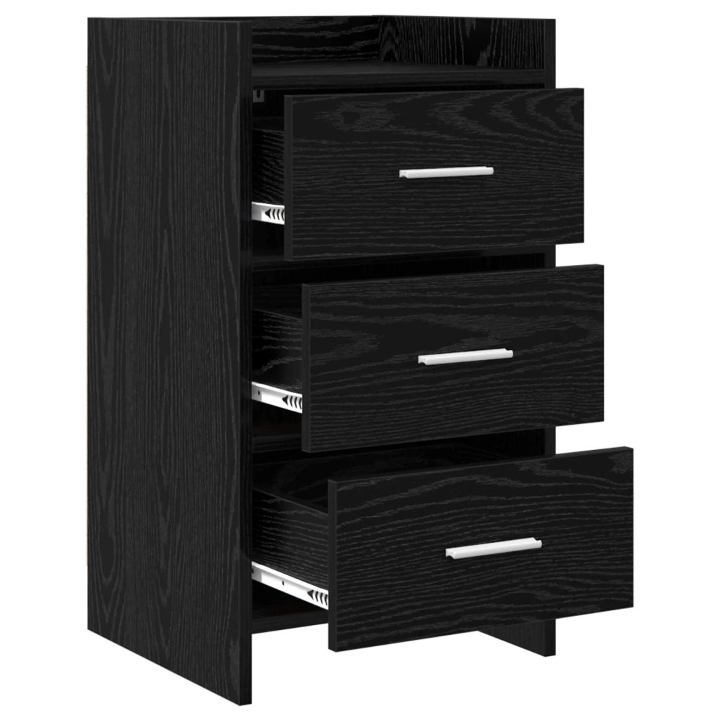 Comodini Rovere Nero 40 x 36 x 70 cm Legno ingegnerizzato 8011028