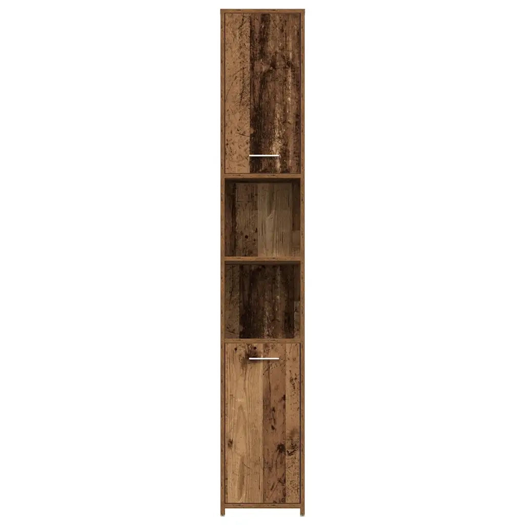 Set Mobili da Bagno 4 pz Legno Antico in Legno Multistrato 3328941
