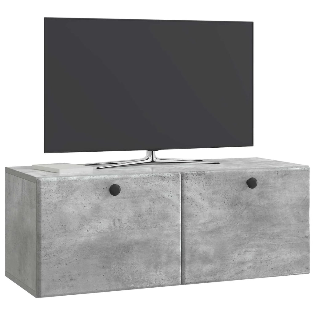 Mobile Porta TV da Muro 78,5 x 31 x 30 cm Grigio Cemento 899228