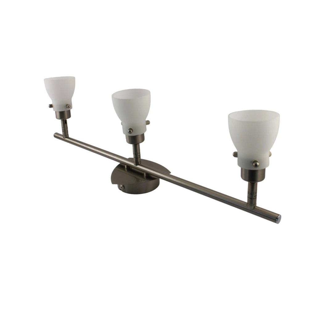 Stecca 3 Faretti con Vetro MAX 3X35W GU10 - Serie PARIGI ALEYAY