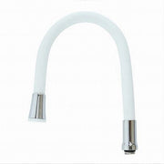 Trade Shop - Canna Ricambio Miscelatore Rubinetto Lavello Cucina Flessibile Bianco 50cm 87502 -