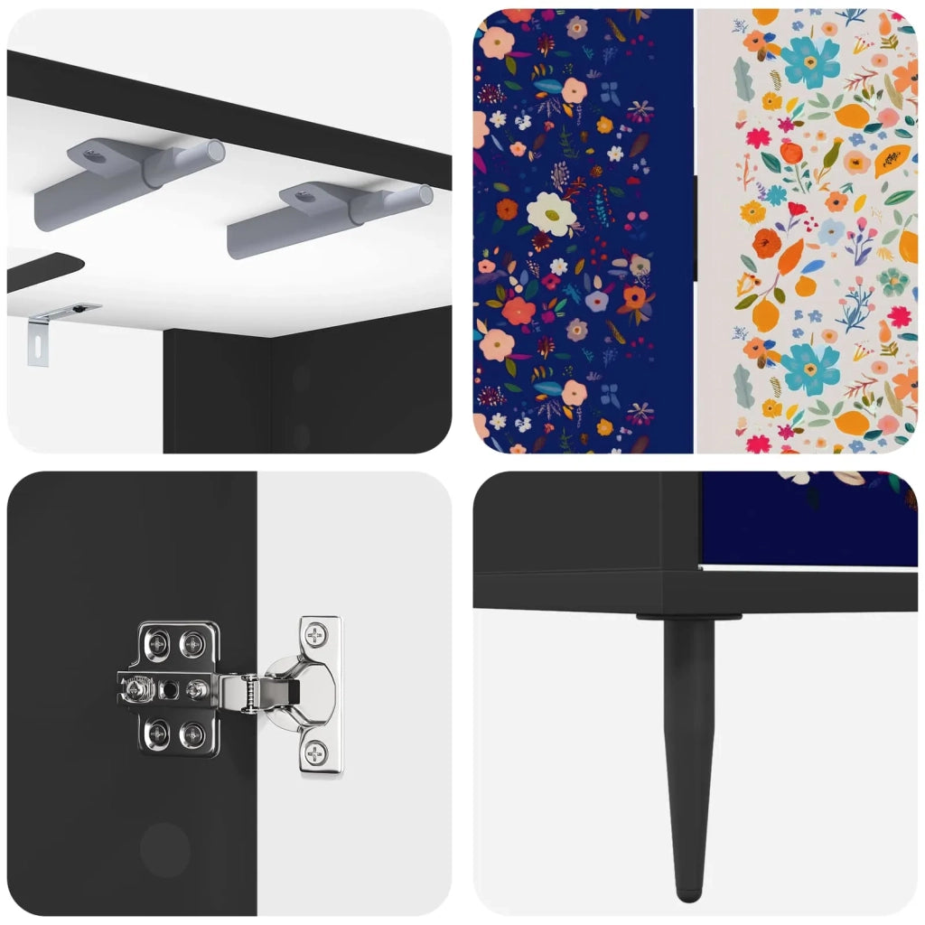 Mobile da Bagno MAINZ Rovere Nero 60 x 40 x 61 cm 8007424
