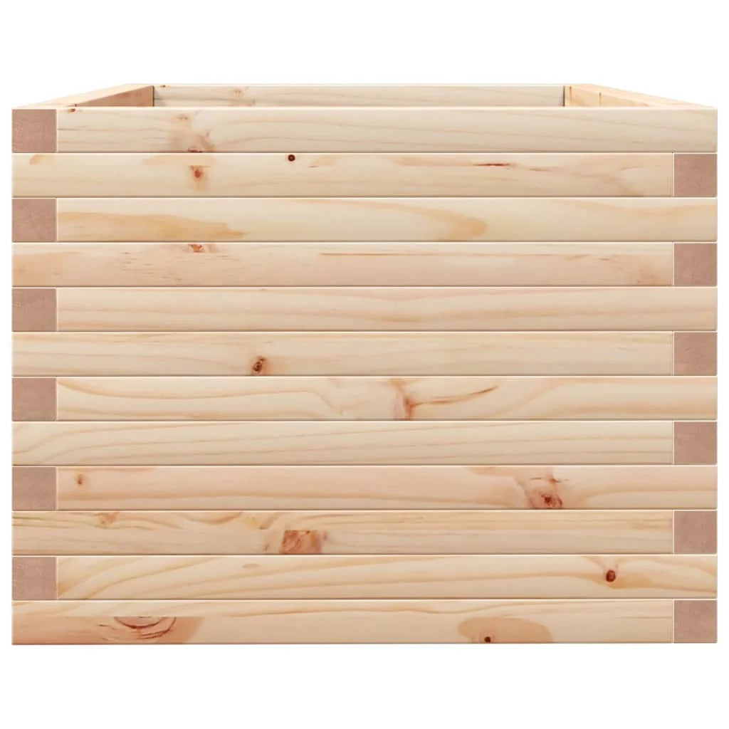 Fioriera rialzata per piante fiori patio giardino 90 x 60 x 45,5 cm legno di pino massiccio marrone 02_0038016