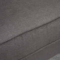 Poltrona da Salotto Stile Francese con Gambe in Legno e Cuscini Sfoderabili, 74x86x102 cm, Grigio