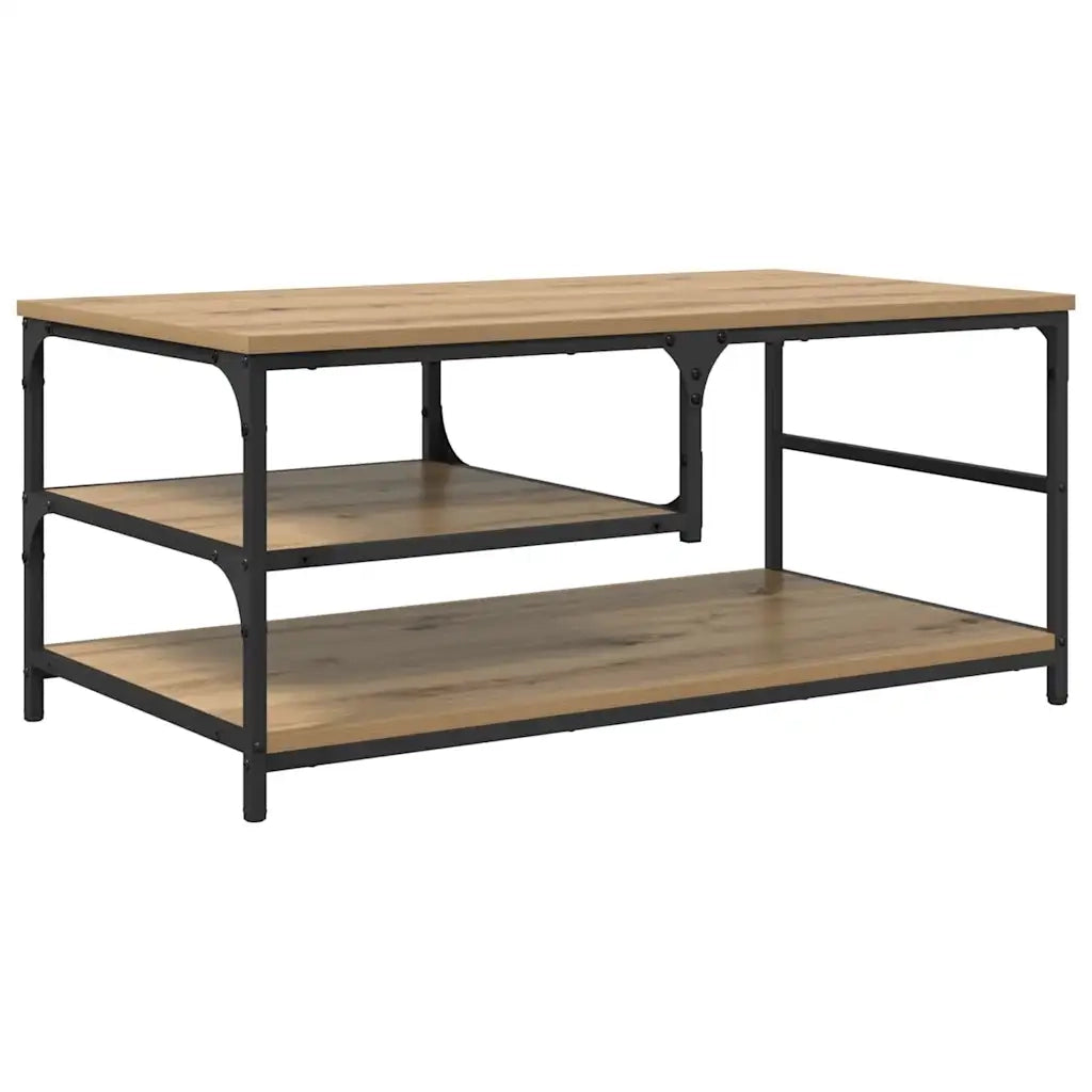 Tavolino da salotto Rovere artigianale 90 x 49 x 40 cm
