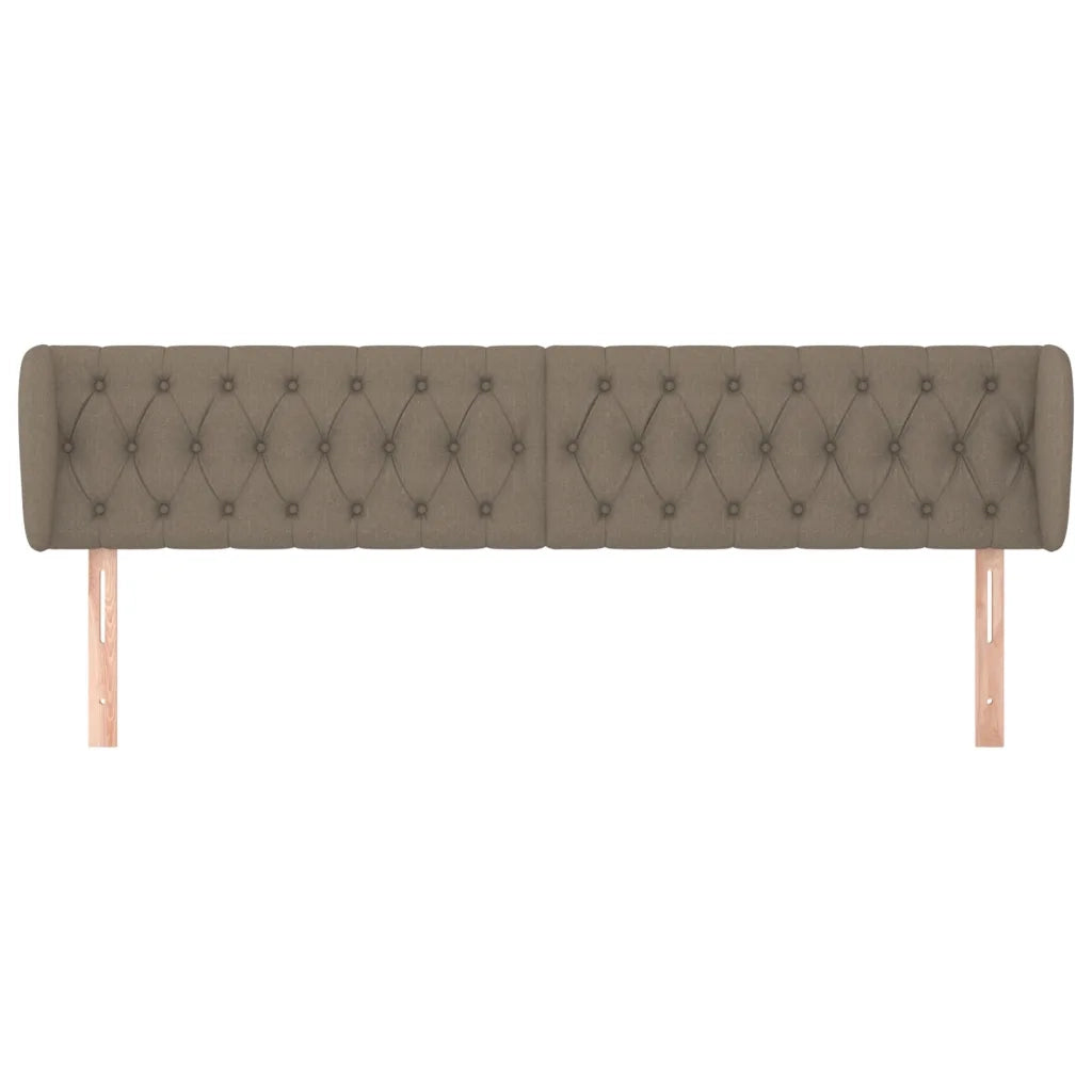 Testiera ad Orecchio Tortora 183x23x78/88 cm in Tessuto