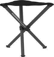 Sedia a Sgabello in Alluminio Nero - 50 cm di Altezza - 150 kg di Capacità di Carico - Prodotto in Svezia
