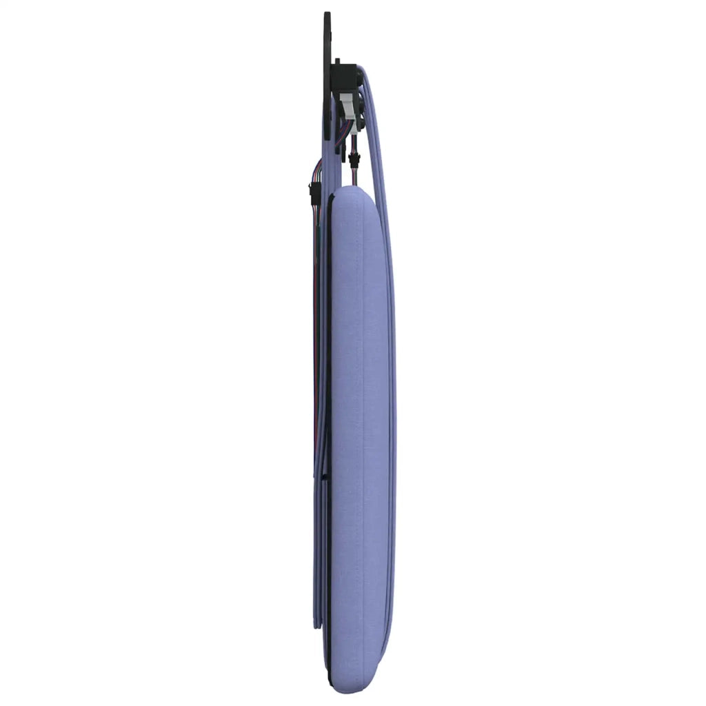 Testiera sospesa Con luce LED Blu jeans Tessuto