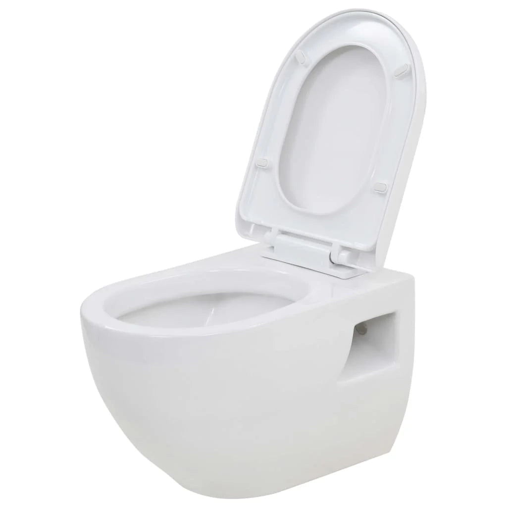 Wc sospeso con cassetta alta nascosta ceramica bianca 02_0003586