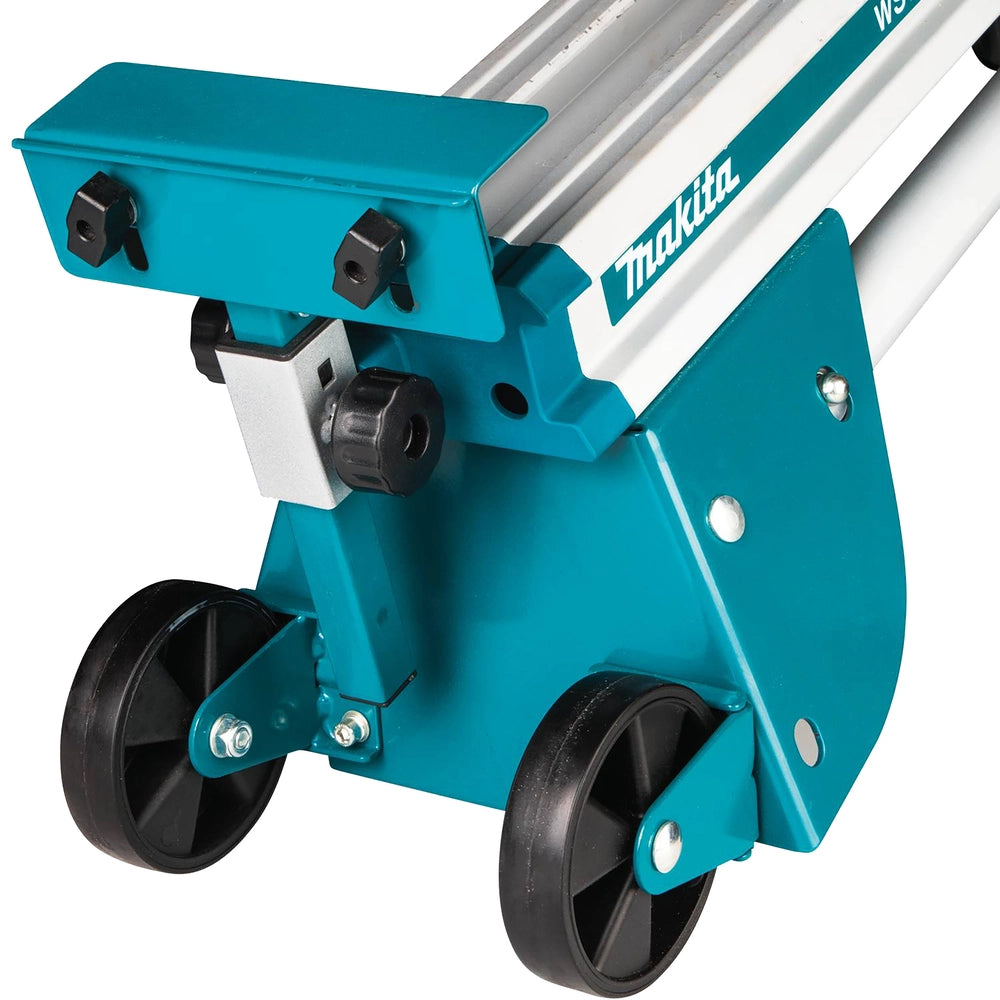 Makita DEBWST06 – Supporto/stand regolabile per troncatrici con struttura in alluminio fino a 2,55M