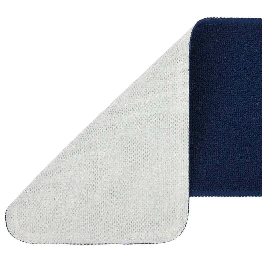 Tappetini per Scale 15 pz 60x25cm Blu Antiscivolo Rettangolari 340398